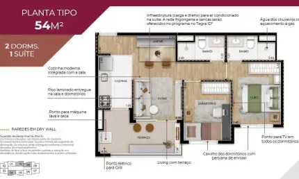 Apartamento com 2 dormitórios à venda, 54 m² por R$ 510.000,00 - Brás - São Paulo/SP