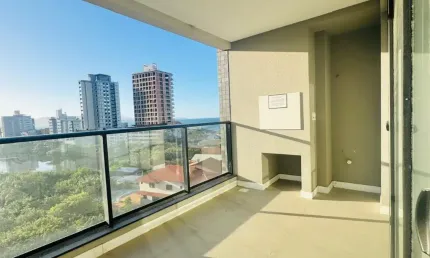 Lindo apto 3 suítes, com vista permanente para a praia do perequê!