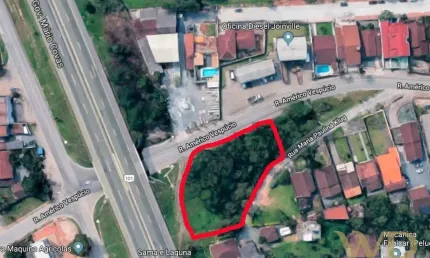 Terreno comercial à venda na Rua Américo Vespúcio, 1030, Nova Brasília, Joinville por R$ 1.500.000