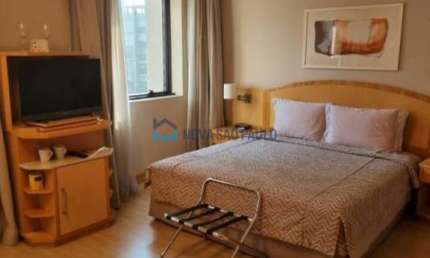 FLAT PARA LOCAÇÃO EM HIGIENOPOLIS 01 DORMITORIO 01 VAGA