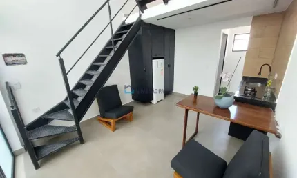 Apartamento com 1 quarto para alugar na rua das camélias, --, mirandópolis, são paulo, 45 m2 por r$ 2.600