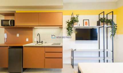 Studio Residencial de Luxo ao Lado do Metrô Brooklin - Viva com Conforto e Sofisticação em uma