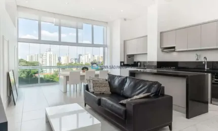 Apartamento 1 Dormitório, 1 Suíte, 2 Vagas,  85m² - Brooklin