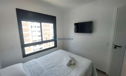 Apartamento com 2 quartos para alugar na Avenida Agami, --, Indianópolis, São Paulo, 37 m2 por R$ 4.000