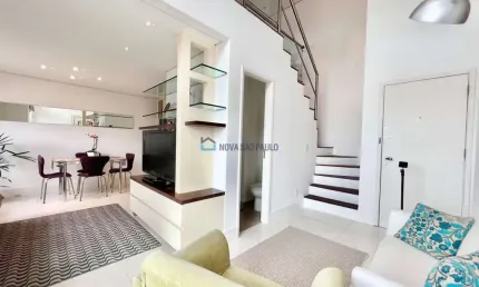 Apartamento dois dormitórios mobiliado com 1 suíte duas vagas no paraíso