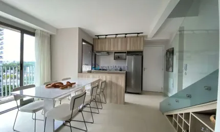 Apartamento duplex com 2 suítes e 1 vaga à venda em moema