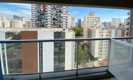 Studio na Vila Olímpia 1 quarto, 1 banheiro, 1 varanda, 1 vaga de garagem