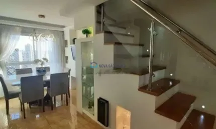 Cobertura Duplex. 3 dormitorios , 2 vagas ,  Vila das Mercês. Lazer completo.