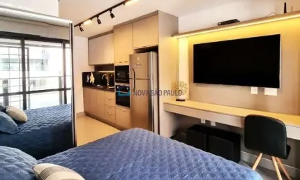 Apartamento à venda mobiliado, Campo Belo, 1 dormitório