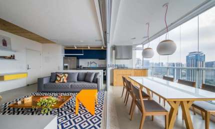 Apartamento Vila Nova Conceição| Varanda Gourmet|  1 dormitório com suíte.
