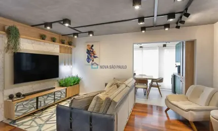 Apartamento proximo ao Metrô Saúde, Mobiliado, 3 dormitórios e 2 vagas.
