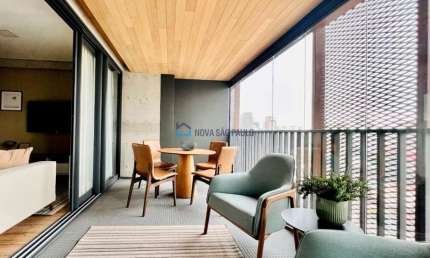 Studio com 49,41m² em Vila Nova Conceição, pronto para morar.