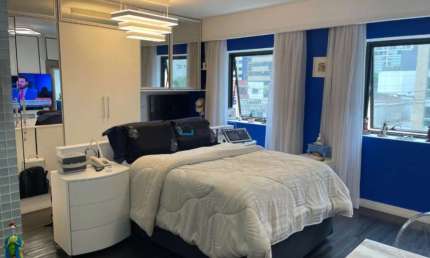 Flat com 1 quarto à venda na Avenida Macuco, --, Indianópolis, São Paulo