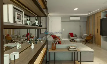 Lindo apartamento em andar alto, varanda gourmet e 2 vagas  de garagem!