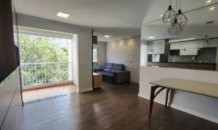 Apartamento com 2 quartos sala ampliada, 1 suíte e 1 vaga