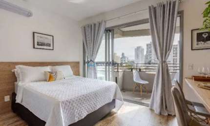 Studio à venda 25 m2 completamente mobiliado em Brooklin