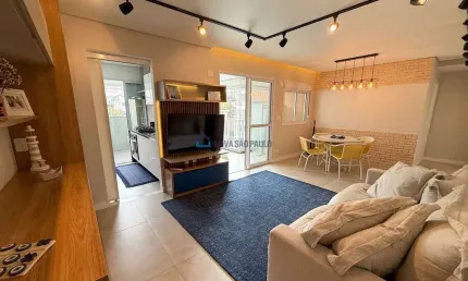 Apartamento à venda de 82 m², 2 dormitórios, 2 suítes, 2 vagas - bosque da saúde