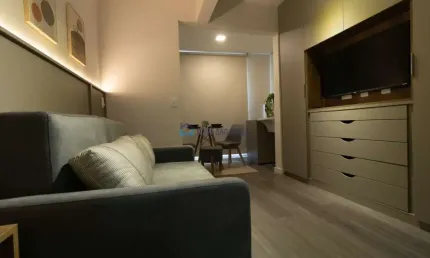 Studio mobiliado de 1 dormitório, 21.99m² na vila clementino
