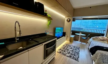 Studio mobiliado na vila clementino! pronto para morar ou investir.
