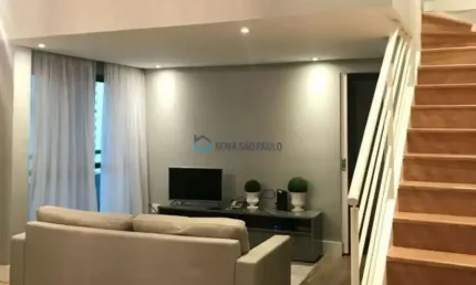 Apto duplex com 02 dormitórios na região do brooklin