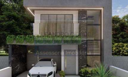 Casa de condomínio 3 dormitórios à venda no Bairro Vila Augusta com 125 m² de área privativa - 2 vagas de garagem