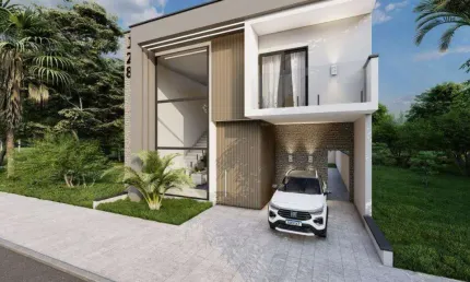 Casa de condomínio 3 dormitórios à venda no Bairro Vila Augusta com 137 m² de área privativa - 2 vagas de garagem