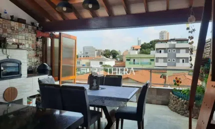 Cobertura com 2 dormitórios à venda, 110 m² por R$ 570.000,00 - Vila Scarpelli - Santo André/SP