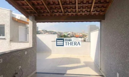 Cobertura à venda, 94 m² por r$ 453.000,00 - vila pires - santo andré/sp