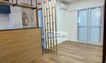 Studio com 1 dormitório para alugar, 30 m² por R$ 3.959,94/mês - Jardim - Santo André/SP