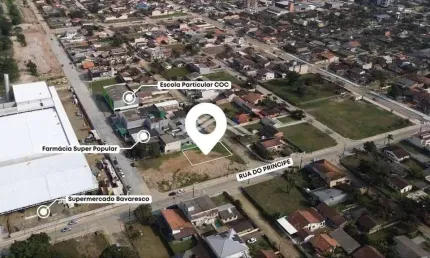 Terreno para locação por r$ 1.100,00, localizado no residencial príncipe - itapoá sc