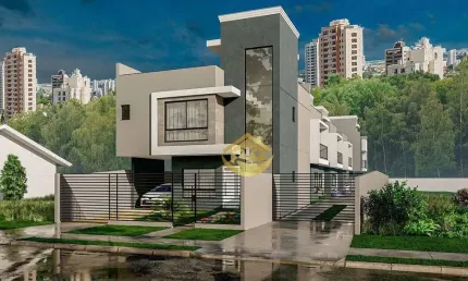 Sobrado com 3 dormitórios à venda, 120 m² por r$ 670.000,00 - uberaba - curitiba/pr