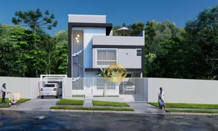 Sobrado com 3 dormitórios à venda por R$ 699.000,00 - Uberaba - Curitiba/PR