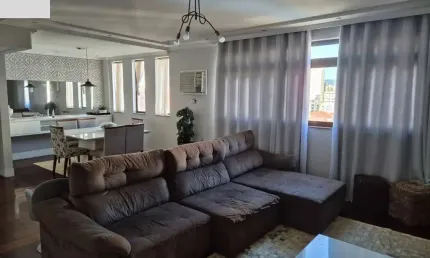 Apartamento de luxo à venda no Gonzaga, Santos-SP: 4 quartos, 2 suítes, 1 sala, 5 banheiros, 2 vagas de garagem - 140m².