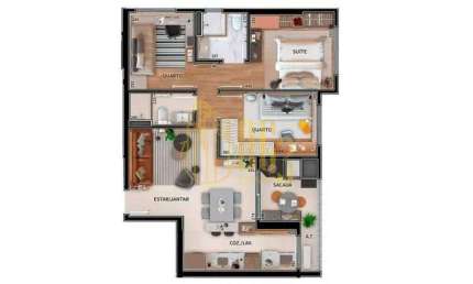 Apartamento com 3 quartos à venda na Rua João Bonat, 63, Novo Mundo, Curitiba