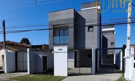 Sobrados novos à venda no xaxim – 3 quartos, suíte, terraço com churrasqueira e alto padrão