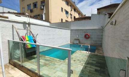 Casa com 3 dormitórios à venda, 236 m² por R$ 1.600.000,00 - Campo Grande - Santos/SP