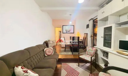 Apartamento com 2 dormitórios à venda, 80 m² por r$ 720.000,00 - aparecida - santos/sp