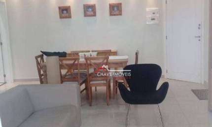 Apartamento com 2 dormitórios para alugar, 84 m² por R$ 5.500,02/mês - Marapé - Santos/SP