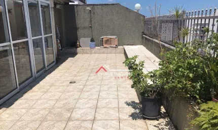 Cobertura à venda, 215 m² por r$ 798.000,00 - boqueirão - santos/sp