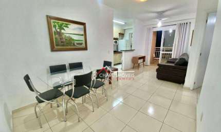 Apartamento Acquaplay com 2 dormitórios para alugar, 64 m² por R$ 3.600/mês - Marapé - Santos/SP