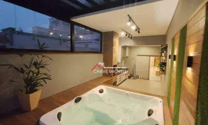Cobertura com 3 dormitórios à venda, 191 m² por R$ 1.849.000,00 - Campo Grande - Santos/SP