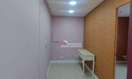 Sala comercial com 2 salas para alugar na Rua Dom Lara, Boqueirão, Santos