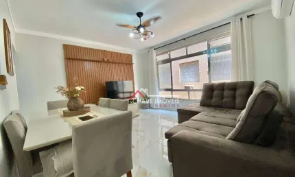 Apartamento com 2 dormitórios à venda, 85 m² por r$ 550.000,00 - boqueirão - santos/sp