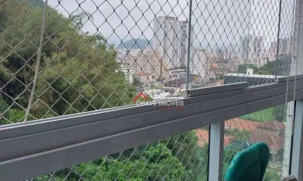 Apartamento com 2 dormitórios à venda, 77 m² por r$ 750.000,00 - josé menino - santos/sp