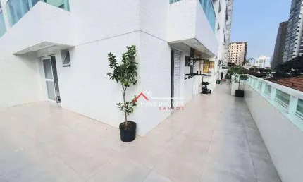 Apartamento Garden com 2 dormitórios à venda, 94 m² por R$ 750.000,00 - Embaré - Santos/SP