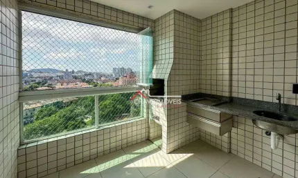 Apartamento com 3 dormitórios para alugar, 100 m² por R$ 4.800,02/mês - Aparecida - Santos/SP