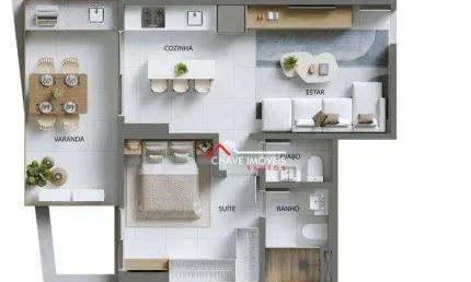Apartamento com 1 dormitório à venda, 59 m² por r$ 670.000,00 - ponta da praia - santos/sp