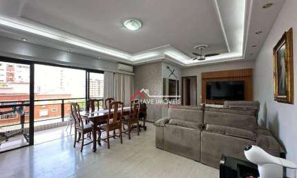 Apartamento à venda, 135 m² por R$ 910.000,00 - Campo Grande - Santos/SP