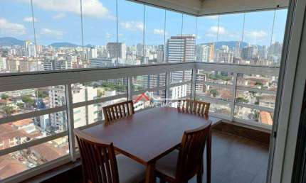 Apartamento com 3 dormitórios à venda, 96 m² por R$ 980.000,00 - Vila Belmiro - Santos/SP