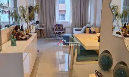 Apartamento com 3 dormitórios à venda, 112 m² por r$ 800.000,00 - boqueirão - santos/sp